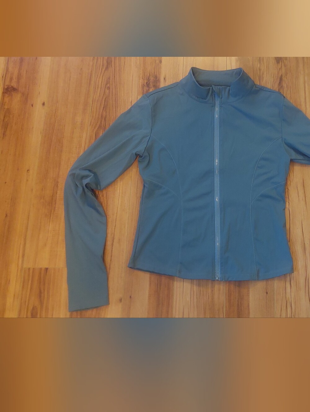 Women's Grey-Blue Full-Zip Performance Jacket